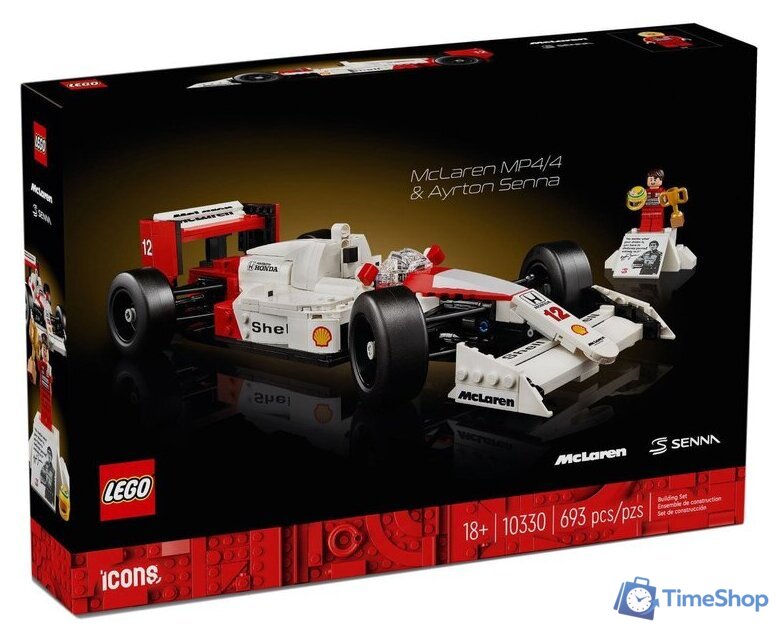 Конструктор LEGO Icons 10330 McLaren F1 MP4/4 и Айртон Сенна - Изображение №1 — Интернет-магазин Time-Shop