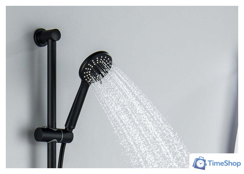 Душевой гарнитур  Aquatek Бетта AQ2013MB (черный матовый) - Изображение №7 — Интернет-магазин Time-Shop