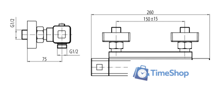 Смеситель Valvex Estil Square Plus 2447170 - Изображение №2 — Интернет-магазин Time-Shop