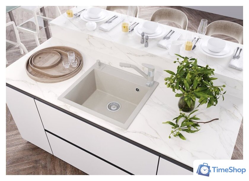 Кухонная мойка Polygran Argo-560 (серый 14) - Изображение №2 — Интернет-магазин Time-Shop