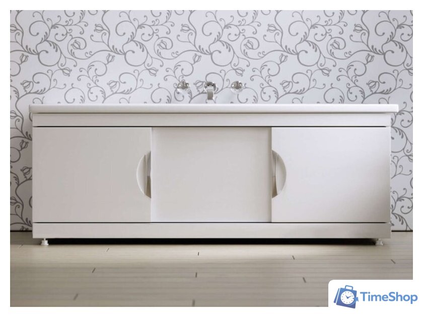 Фронтальный экран под ванну Alavann Monaco Still 170 см (белый) - Изображение №1 — Интернет-магазин Time-Shop