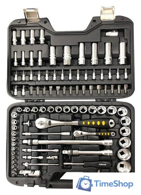 Набор трещотка с головками и битами Inforce 06-07-10 (94 предмета) - Изображение №1 — Интернет-магазин Time-Shop