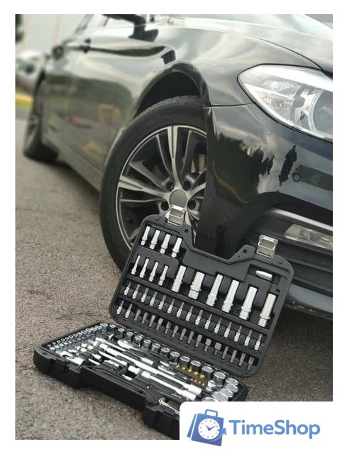 Набор трещотка с головками и битами Inforce 06-07-10 (94 предмета) - Изображение №17 — Интернет-магазин Time-Shop