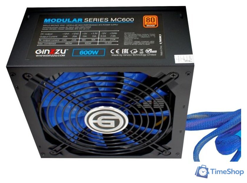 Блок питания Ginzzu MC600 - Изображение №1 — Интернет-магазин Time-Shop