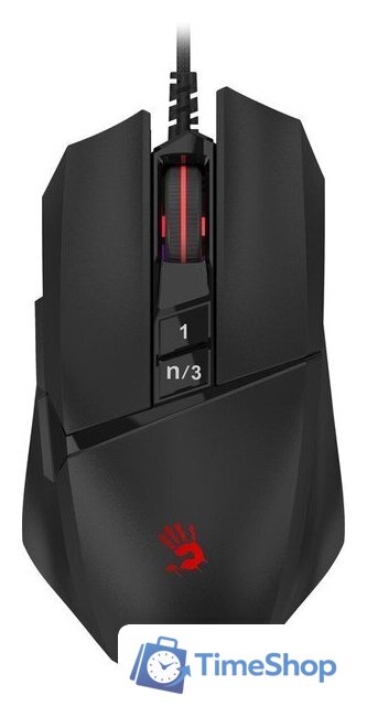 Игровая мышь A4Tech W65 Max Mini Stone Black - Изображение №1 — Интернет-магазин Time-Shop