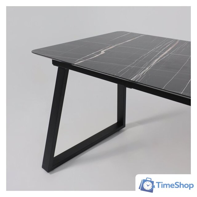 Кухонный стол Lepremo AV 1208 HPL+МДФ раздвижной 1200-1600x800 (черный тунис/черный) - Изображение №13 — Интернет-магазин Time-Shop