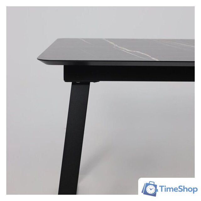 Кухонный стол Lepremo AV 1208 HPL+МДФ раздвижной 1200-1600x800 (черный тунис/черный) - Изображение №12 — Интернет-магазин Time-Shop