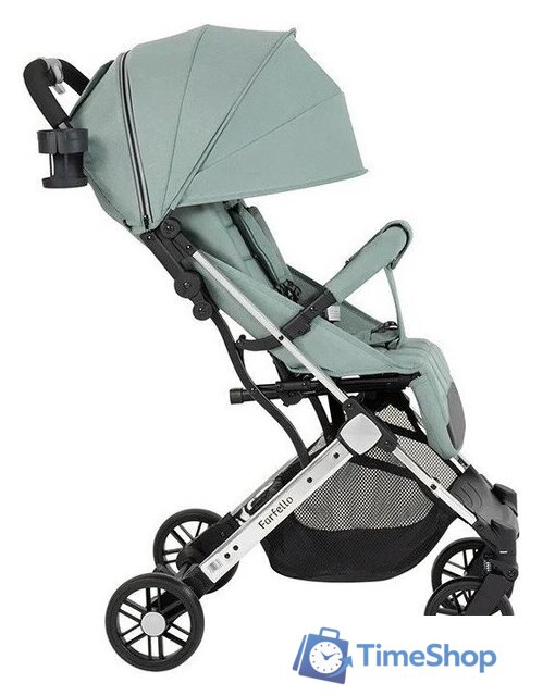 Коляска прогулочная «книга» Farfello Comfy Go Comfort CG-103 (зеленый/серебристый) - Изображение №5 — Интернет-магазин Time-Shop