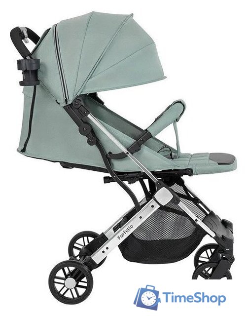 Коляска прогулочная «книга» Farfello Comfy Go Comfort CG-103 (зеленый/серебристый) - Изображение №3 — Интернет-магазин Time-Shop
