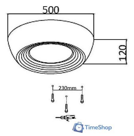 Припотолочная люстра Sonex Cronus 7715/54L - Изображение №2 — Интернет-магазин Time-Shop