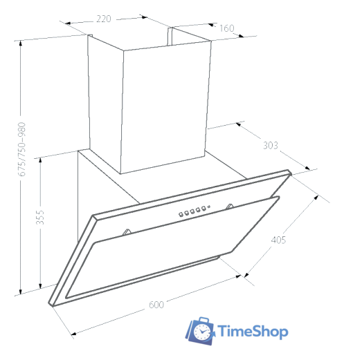 Кухонная вытяжка Akpo Juno 60 WK-4 (белый) - Изображение №4 — Интернет-магазин Time-Shop