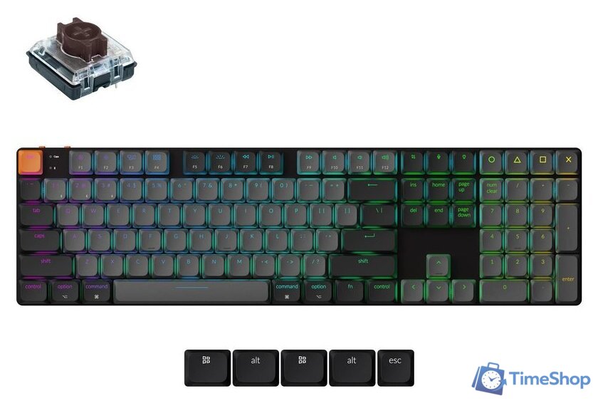 Клавиатура Keychron K5 V2 K5X-H3 (Gateron Low Profile Brown 2.0) - Изображение №1 — Интернет-магазин Time-Shop