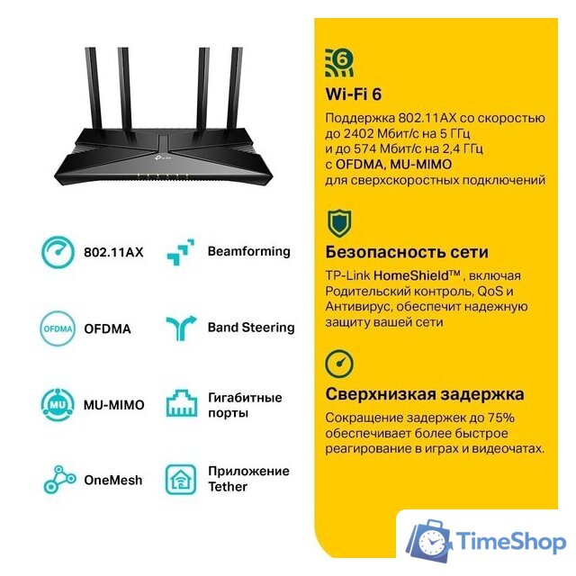 Wi-Fi роутер TP-Link Archer AX53 - Изображение №3 — Интернет-магазин Time-Shop