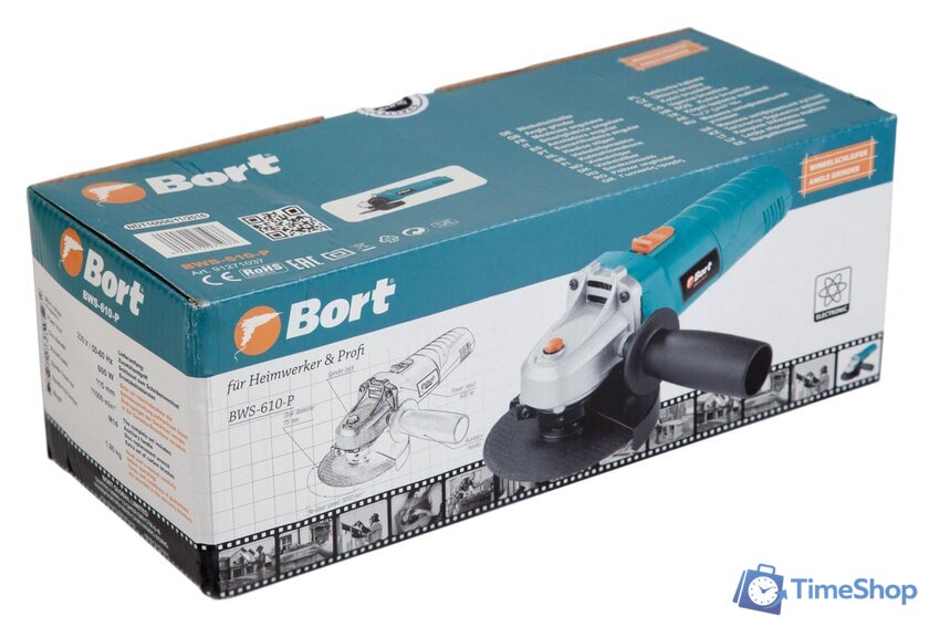 Угловая шлифмашина Bort BWS-610-P - Изображение №3 — Интернет-магазин Time-Shop
