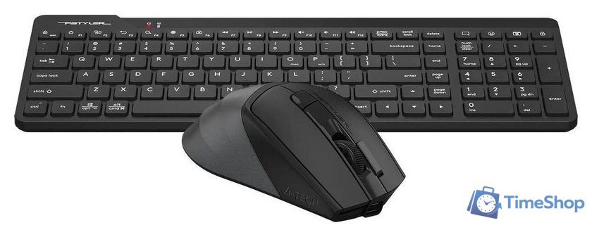 Офисный набор A4Tech Fstyler FG2400 Air2 (черный) - Изображение №5 — Интернет-магазин Time-Shop