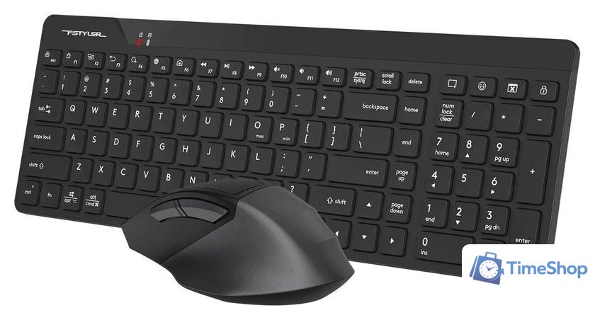 Офисный набор A4Tech Fstyler FG2400 Air2 (черный) - Изображение №4 — Интернет-магазин Time-Shop