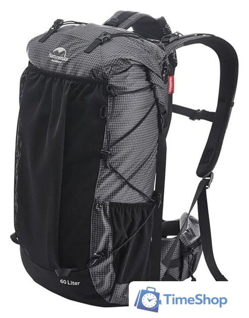 Туристический рюкзак Naturehike Rock Series NH19BP095 60L+5L dyneema (черный) - Изображение №1 — Интернет-магазин Time-Shop