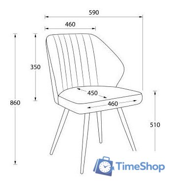 Стул Мамадома Michael-R1 360 (b05 Latte Lux/капучино) - Изображение №15 — Интернет-магазин Time-Shop