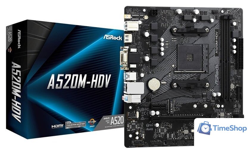 Материнская плата ASRock A520M-HDV - Изображение №5 — Интернет-магазин Time-Shop