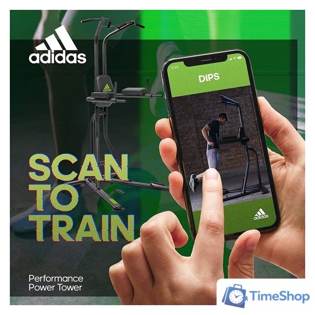 Турник с брусьями Adidas ADBE-10229 - Изображение №6 — Интернет-магазин Time-Shop