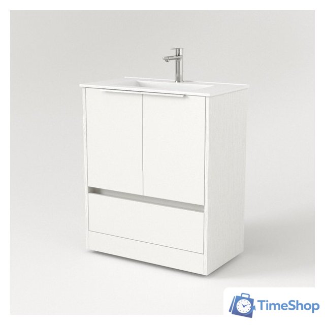  Дабер Тумба под умывальник 017 70 Т17.7.0.5Б (белый древесный/ручка белая) - Изображение №2 — Интернет-магазин Time-Shop