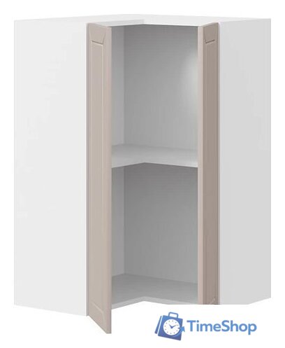 Шкаф навесной Трия Лорас 1В6УП (белый/холст латте) - Изображение №2 — Интернет-магазин Time-Shop