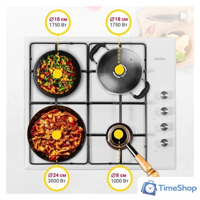 Варочная панель Simfer H60Q40W470 - Изображение №4 — Интернет-магазин Time-Shop
