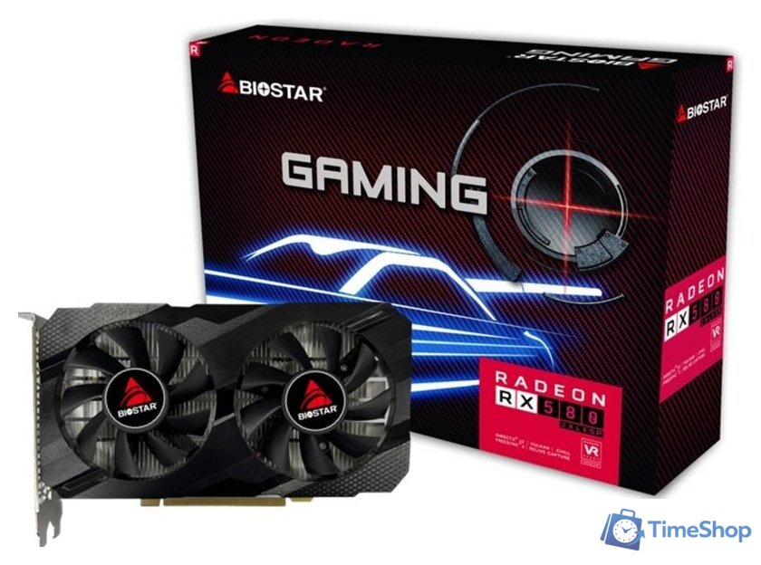Видеокарта BIOSTAR Radeon RX 580 2048SP 8GB GDDR5 VA5815RF82 - Изображение №1 — Интернет-магазин Time-Shop