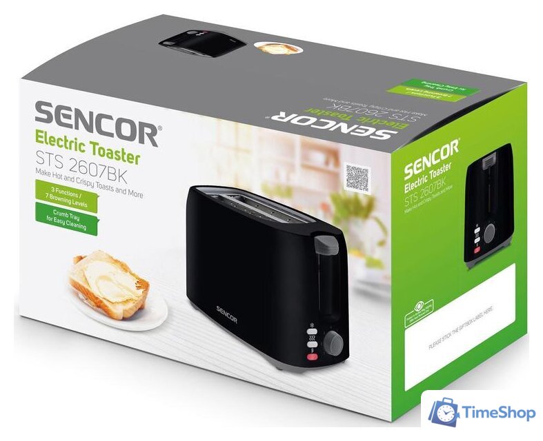 Тостер Sencor STS 2607BK - Изображение №10 — Интернет-магазин Time-Shop