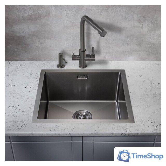 Кухонная мойка Milacio Denia 48 Steel MC.77449 (вороненая сталь) - Изображение №4 — Интернет-магазин Time-Shop