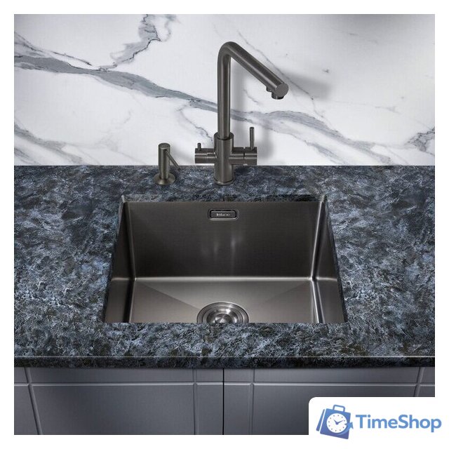 Кухонная мойка Milacio Denia 48 Steel MC.77449 (вороненая сталь) - Изображение №2 — Интернет-магазин Time-Shop