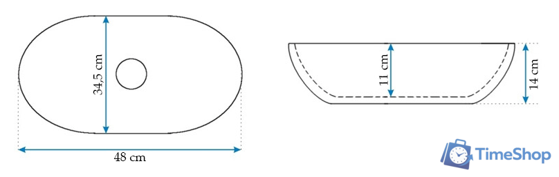 Умывальник Rea Amelia - Изображение №4 — Интернет-магазин Time-Shop