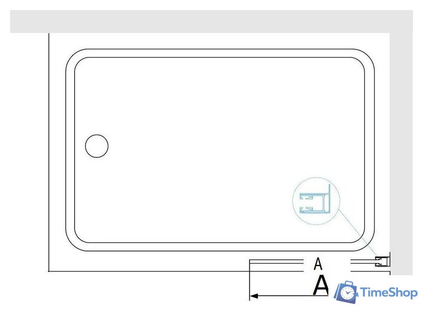 Стеклянная шторка для ванны RGW SC-056-8 400 35110562840-11 - Изображение №4 — Интернет-магазин Time-Shop