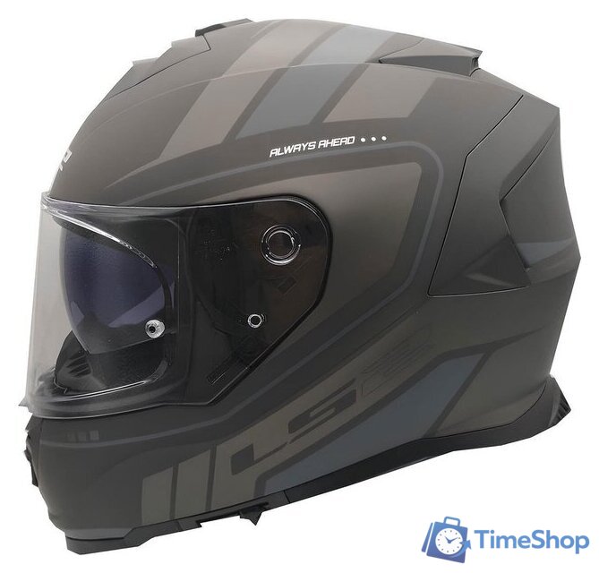 Мотошлем LS2 FF800 Storm II Fist (S, Matt Black) - Изображение №6 — Интернет-магазин Time-Shop