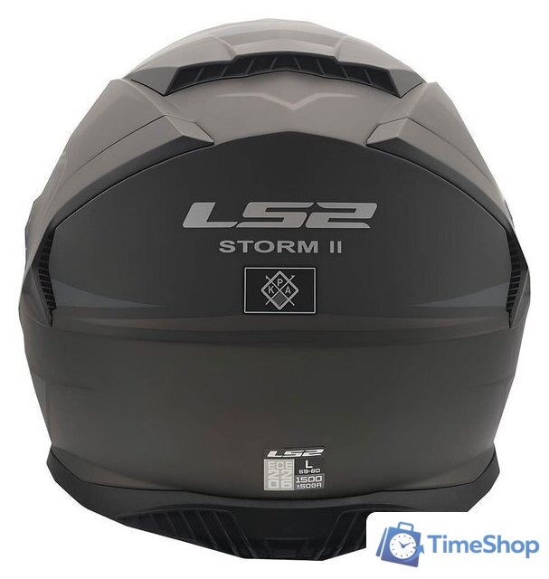 Мотошлем LS2 FF800 Storm II Fist (S, Matt Black) - Изображение №7 — Интернет-магазин Time-Shop