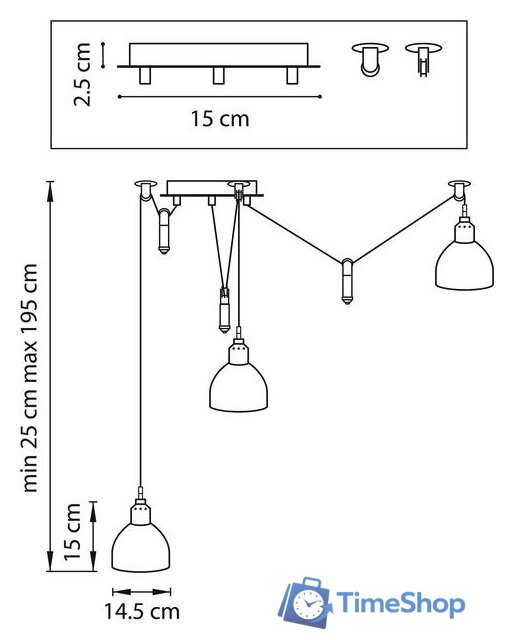 Подвесная люстра Lightstar Acrobata 761076 - Изображение №6 — Интернет-магазин Time-Shop