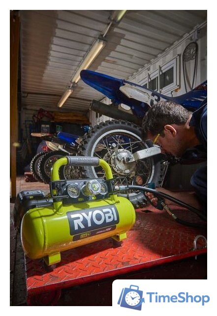 Компрессор Ryobi R18AC-0 (без АКБ) - Изображение №3 — Интернет-магазин Time-Shop