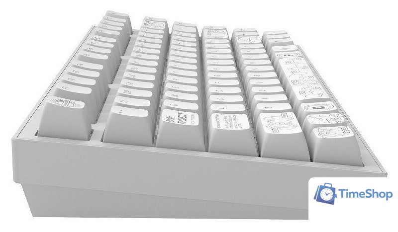 Клавиатура Dark Project ALU81A Terra Nova White (g3ms Moonstone) - Изображение №8 — Интернет-магазин Time-Shop