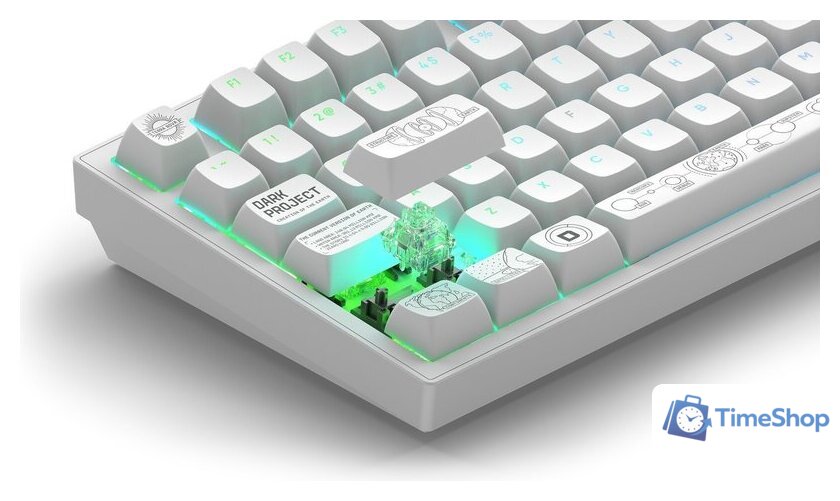 Клавиатура Dark Project ALU81A Terra Nova White (g3ms Moonstone) - Изображение №10 — Интернет-магазин Time-Shop