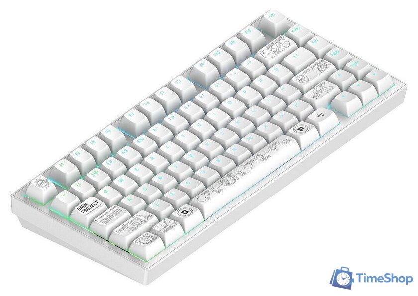 Клавиатура Dark Project ALU81A Terra Nova White (g3ms Moonstone) - Изображение №5 — Интернет-магазин Time-Shop