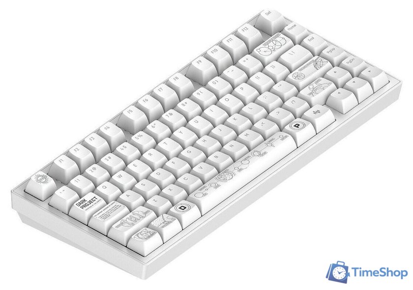 Клавиатура Dark Project ALU81A Terra Nova White (g3ms Moonstone) - Изображение №6 — Интернет-магазин Time-Shop