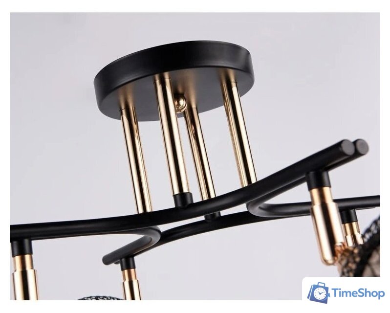 Люстра средней высоты Ambrella light Traditional TR80177/4 BK/FGD (черный/золото) - Изображение №5 — Интернет-магазин Time-Shop