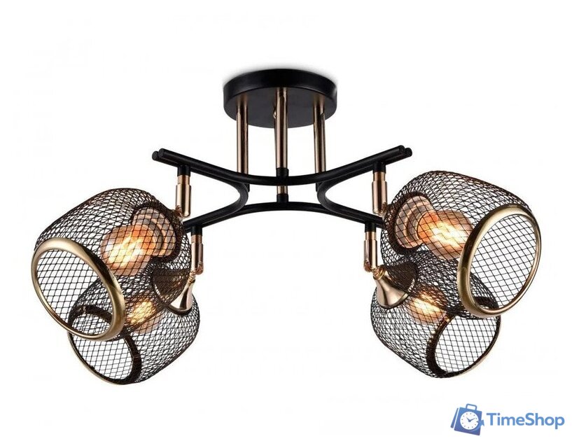 Люстра средней высоты Ambrella light Traditional TR80177/4 BK/FGD (черный/золото) - Изображение №6 — Интернет-магазин Time-Shop