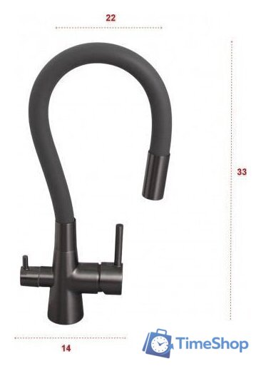 Смеситель Ledeme L4955D-12 - Изображение №6 — Интернет-магазин Time-Shop