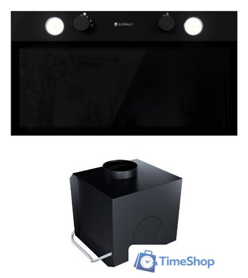 Кухонная вытяжка Globalo Fluxime 60.1 + Turbina TW 1.2 (черный) - Изображение №1 — Интернет-магазин Time-Shop