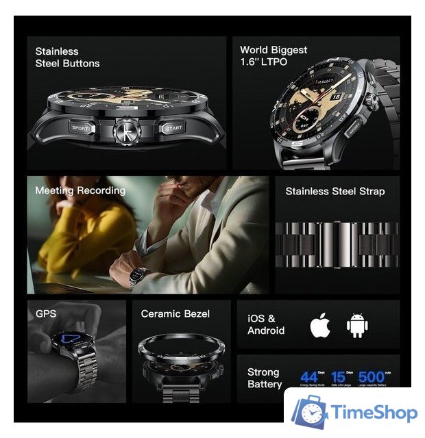 Умные часы Kieslect Actor Ultra - Изображение №6 — Интернет-магазин Time-Shop