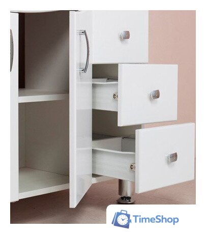  Onika Тумба под умывальник Эльбрус 82.10 крыло справа (белый) 108202 - Изображение №3 — Интернет-магазин Time-Shop