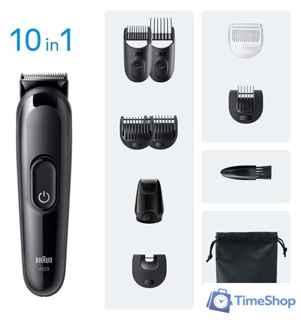Универсальный триммер Braun AIO3560 - Изображение №4 — Интернет-магазин Time-Shop