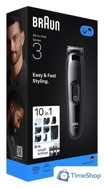Универсальный триммер Braun AIO3560 - Изображение №7 — Интернет-магазин Time-Shop