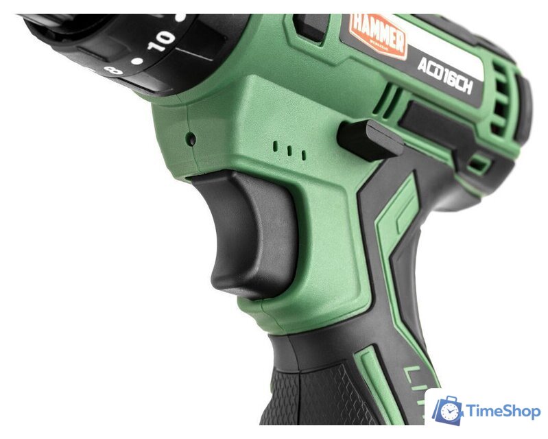 Ударная дрель-шуруповерт Hammer ACD16CH (с 2-мя АКБ, кейс) - Изображение №7 — Интернет-магазин Time-Shop